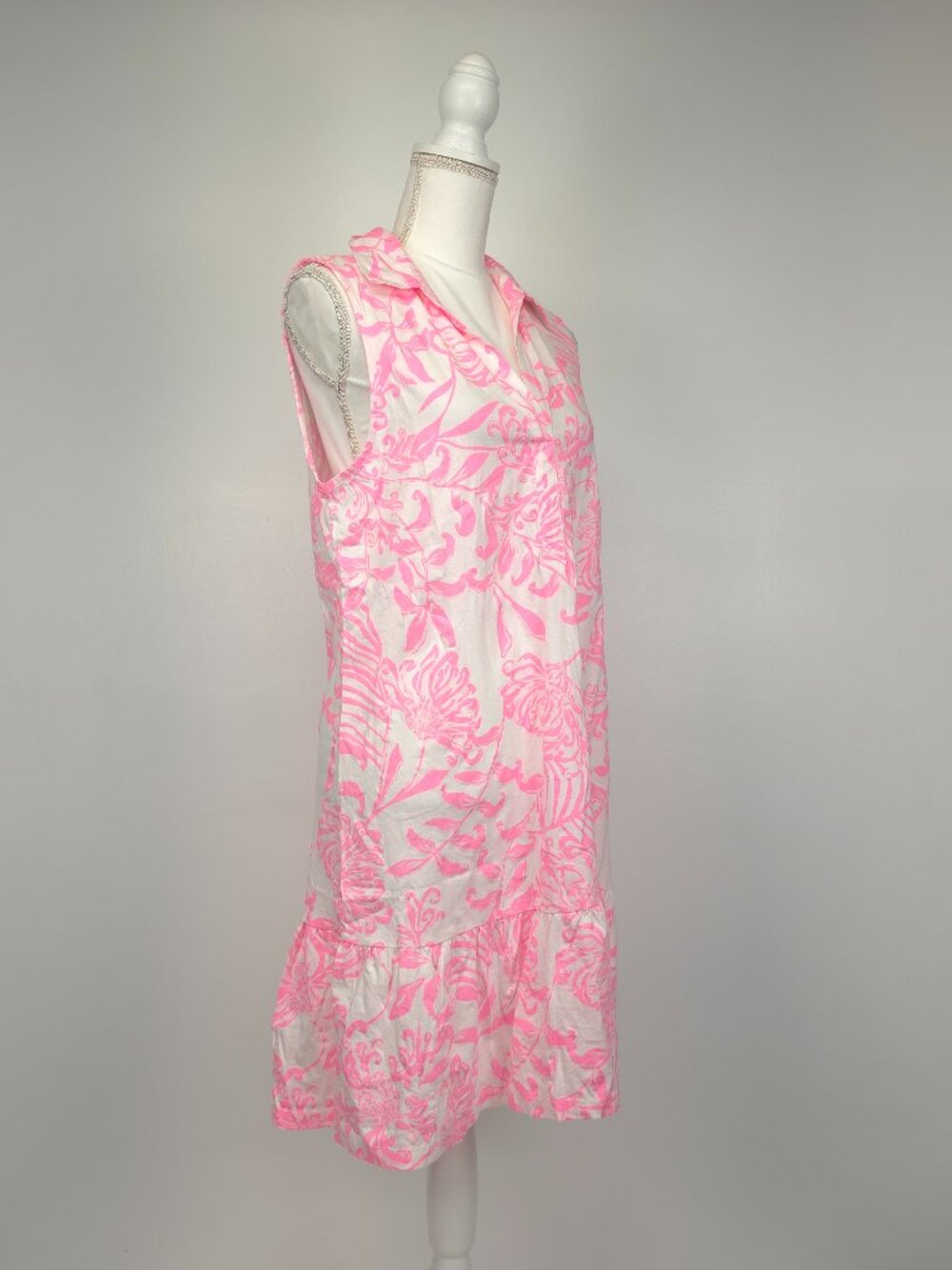 NWOT Lilly Pulitzer Riegan Dress Rousseau Pink Glisten in the Sun Large - Picture 5 of 10